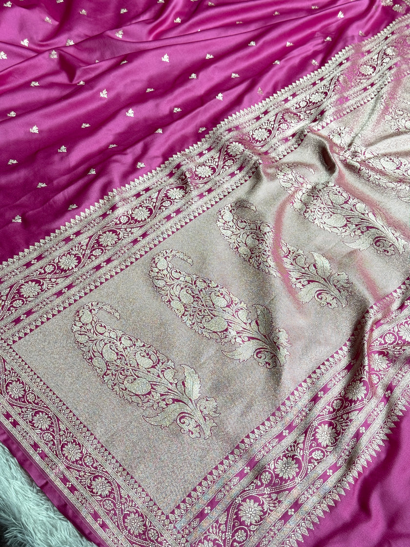 BANARASI MASHRU KATAN SILK SAREE HN650