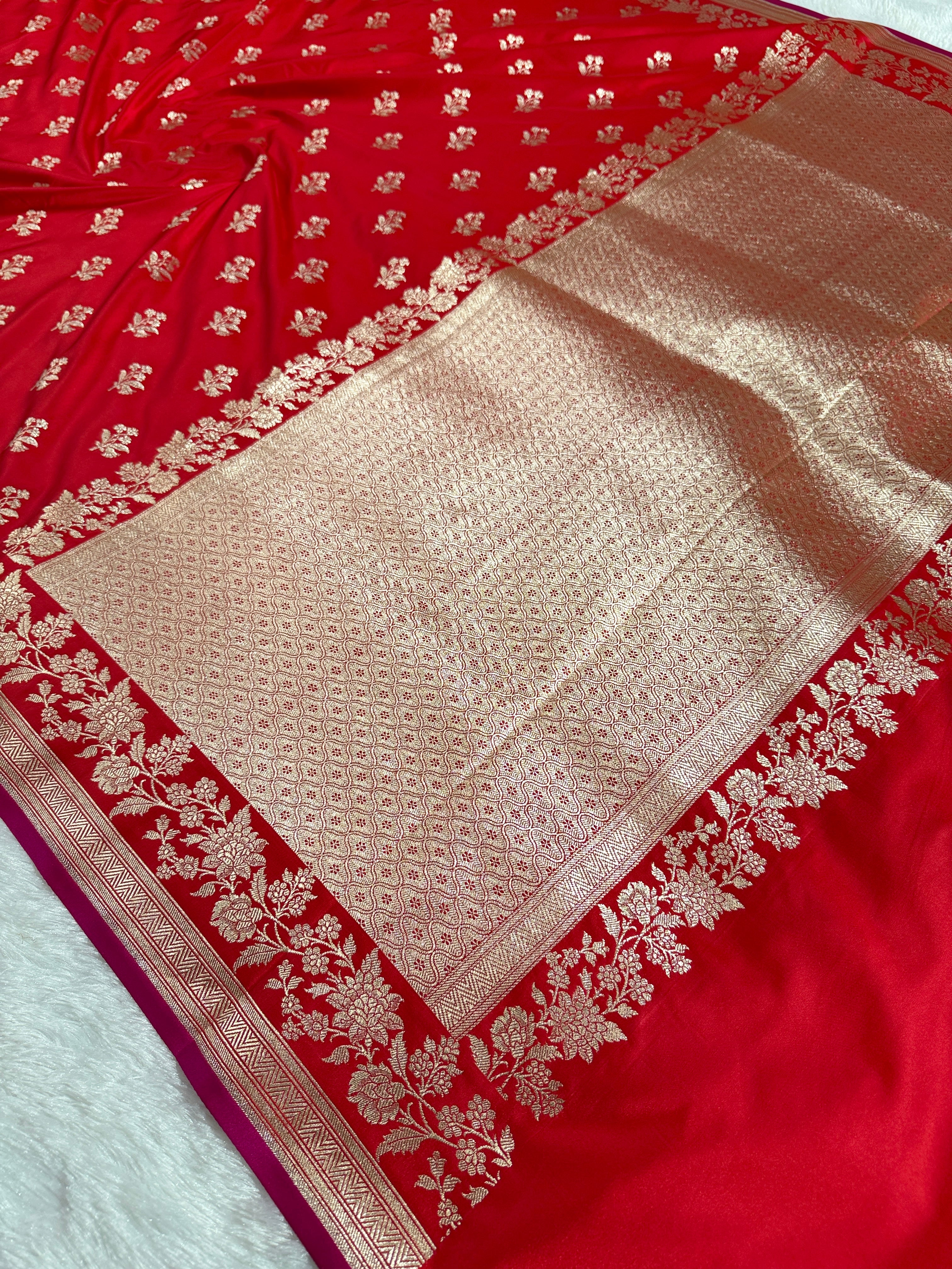 BANARASI MASHRU KATAN SILK SAREE HN532