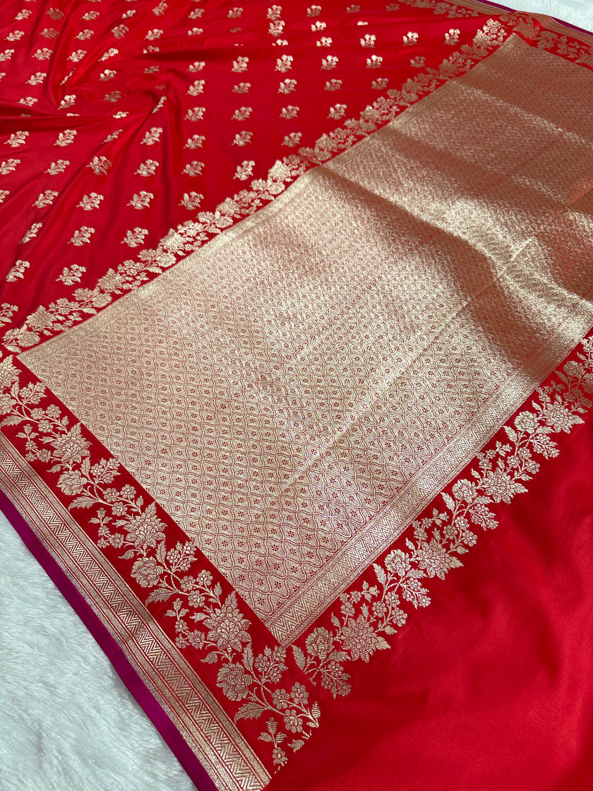 BANARASI MASHRU KATAN SILK SAREE HN532