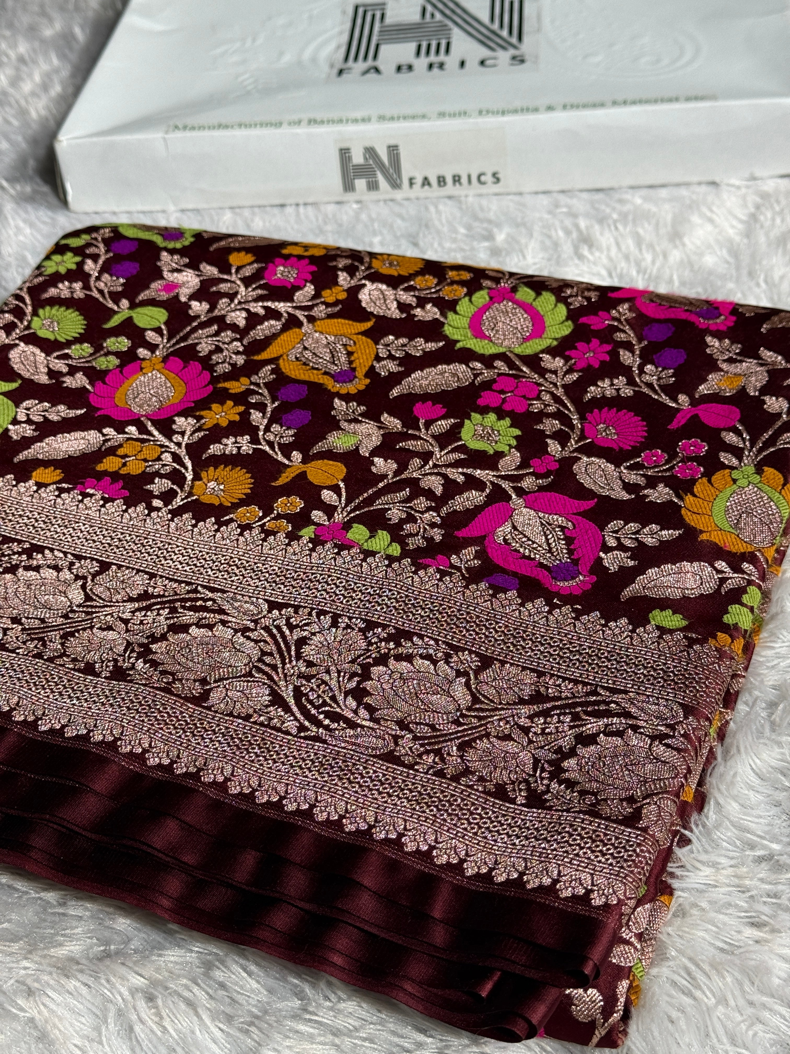 BANARASI MASHRU KATAN SILK SAREE HN140