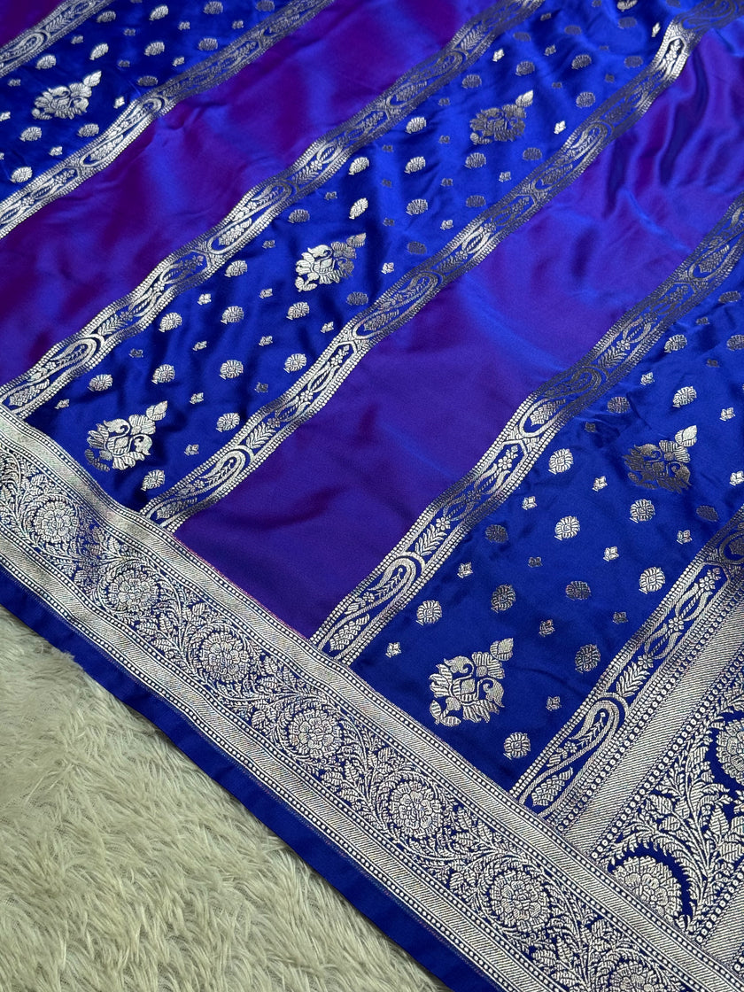 BANARASI MASHRU KATAN SILKS  SAREE MK012
