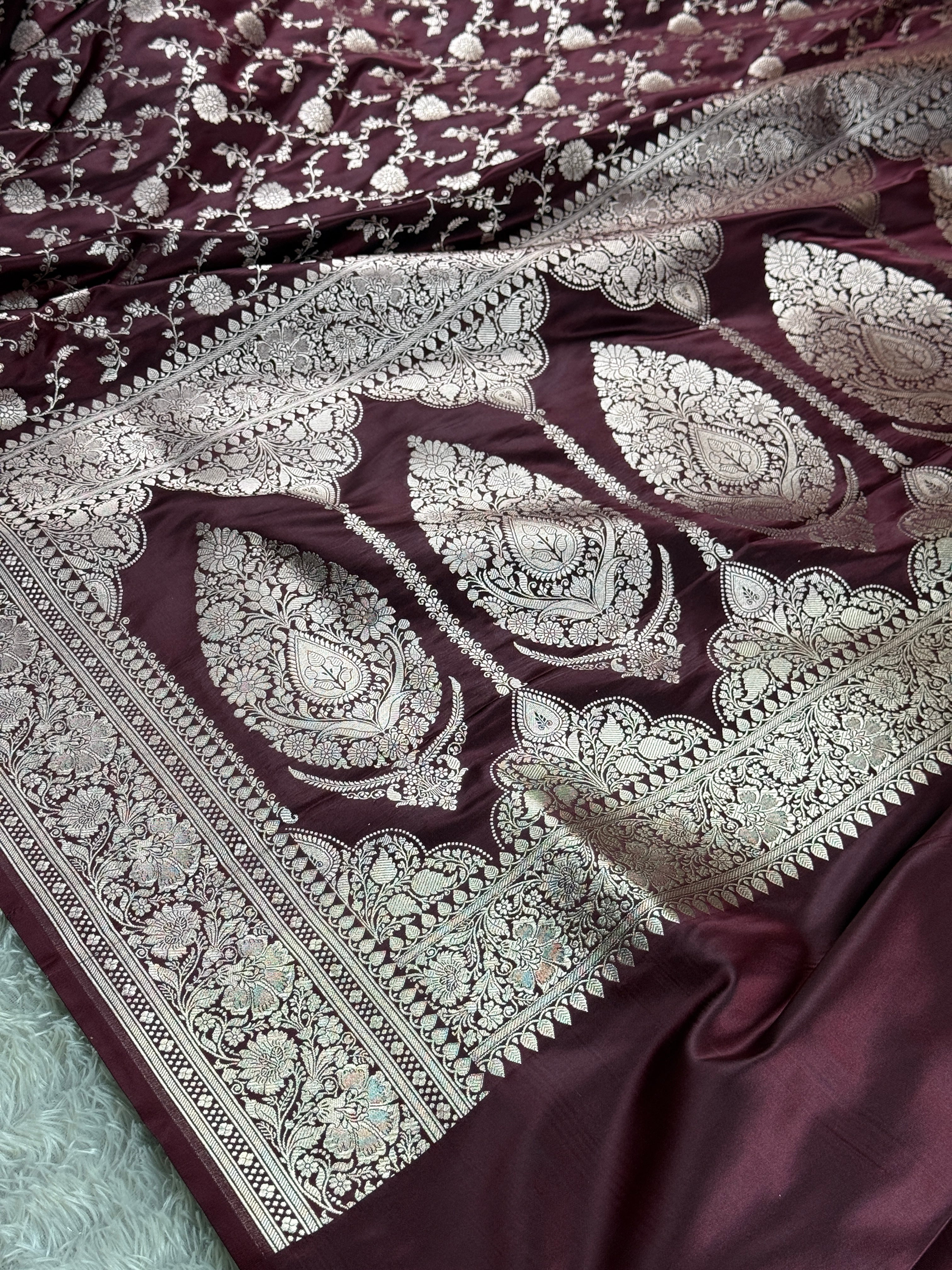 BANARASI MASHRU KATAN SILK SAREE HN950