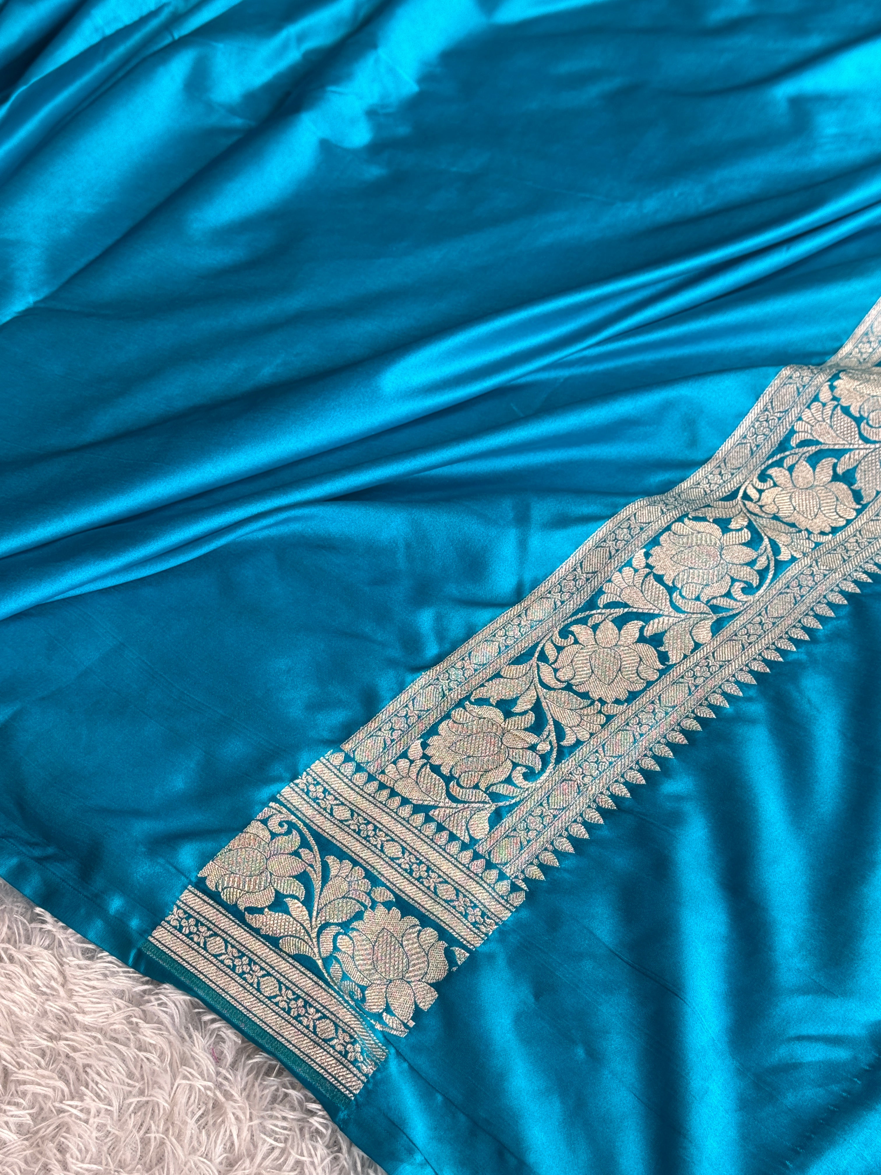 BANARASI MASHRU KATAN SILK SAREE MK100