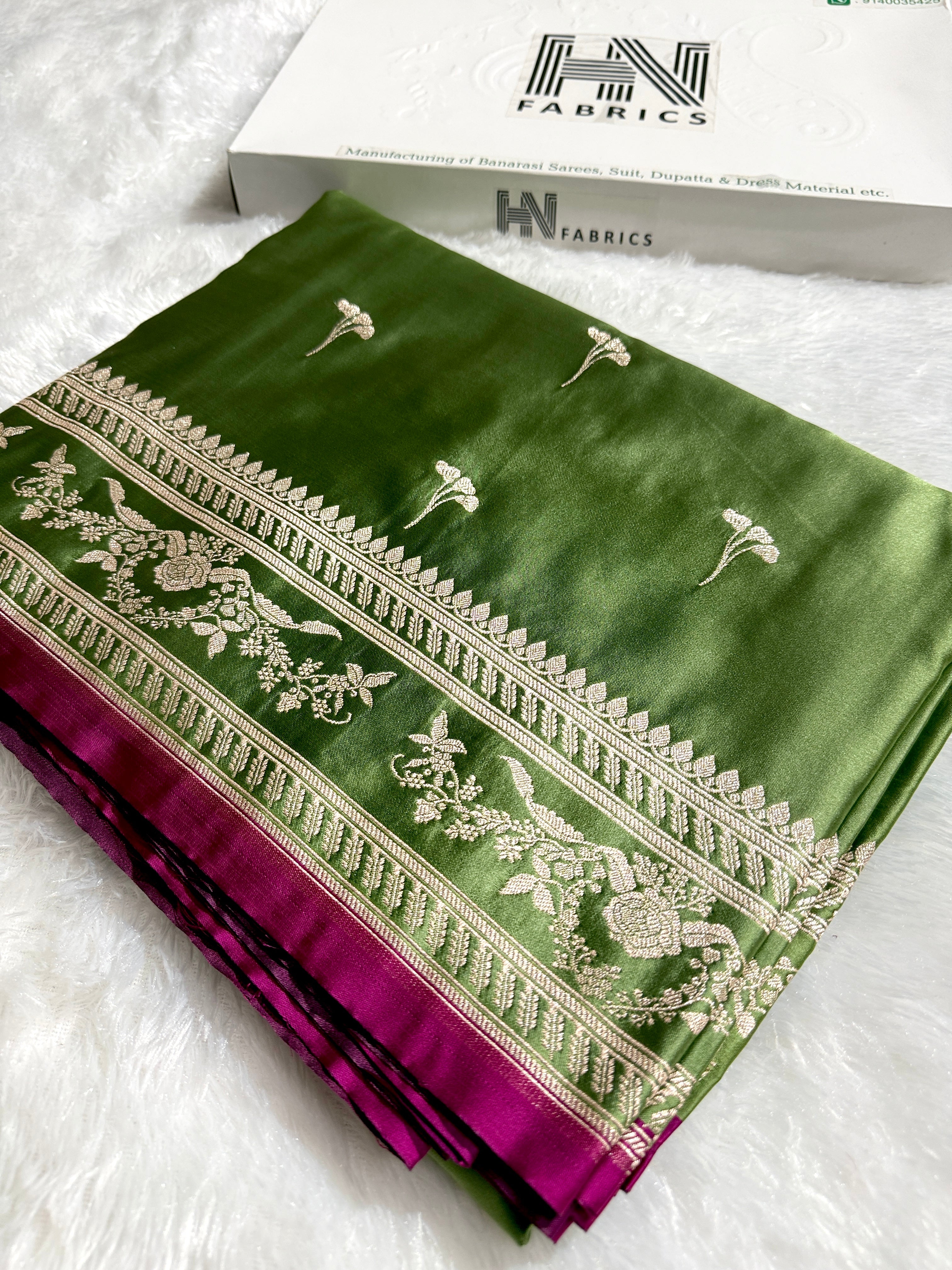 BANARASI MASHRU KATAN SILK SAREE HN529