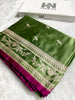 BANARASI MASHRU KATAN SILK SAREE HN529