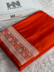 BANARASI MASHRU KATAN SILK SAREE Mk025