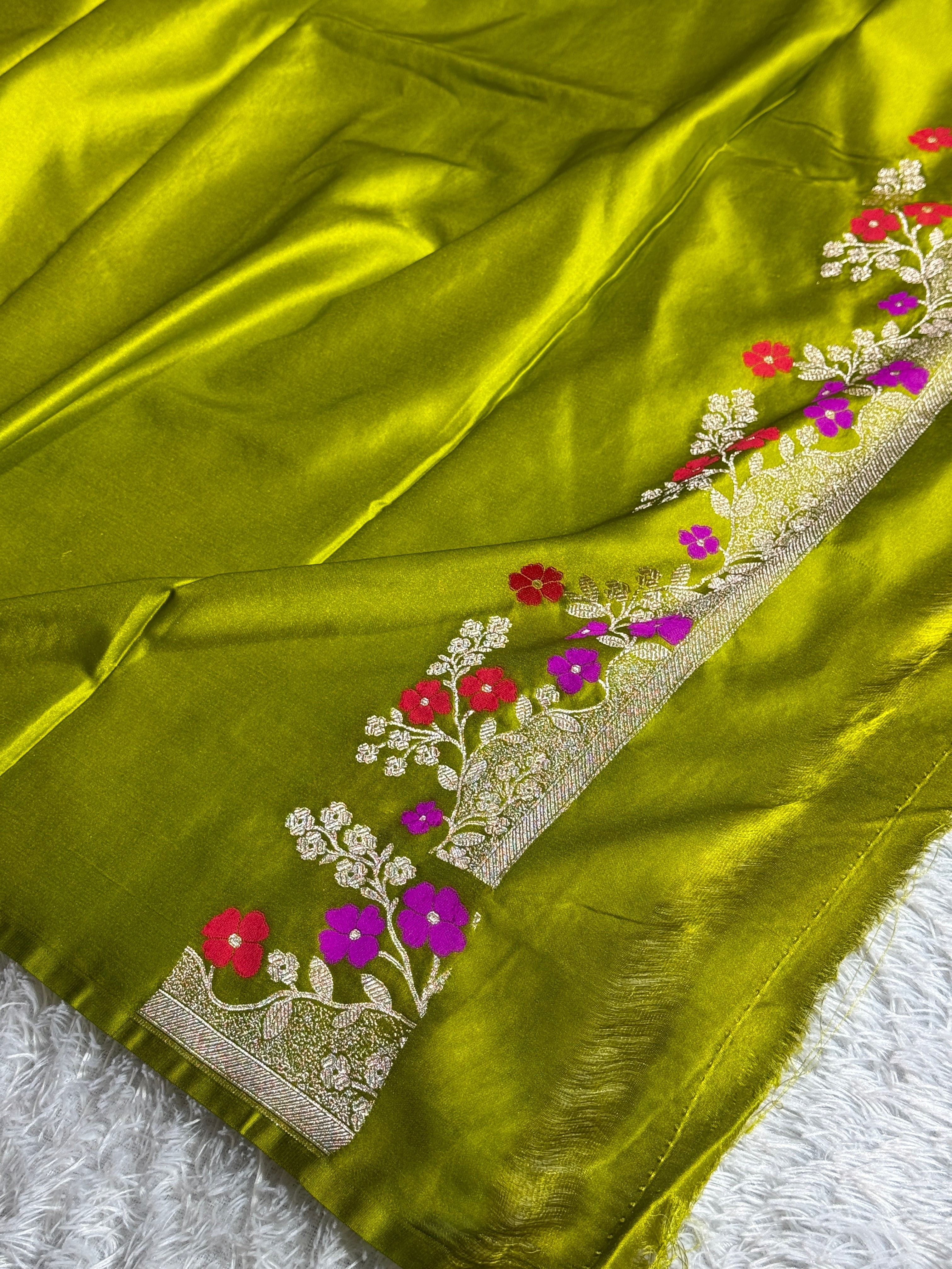 BANARASI MASHRU KATAN SILK SAREE MK020