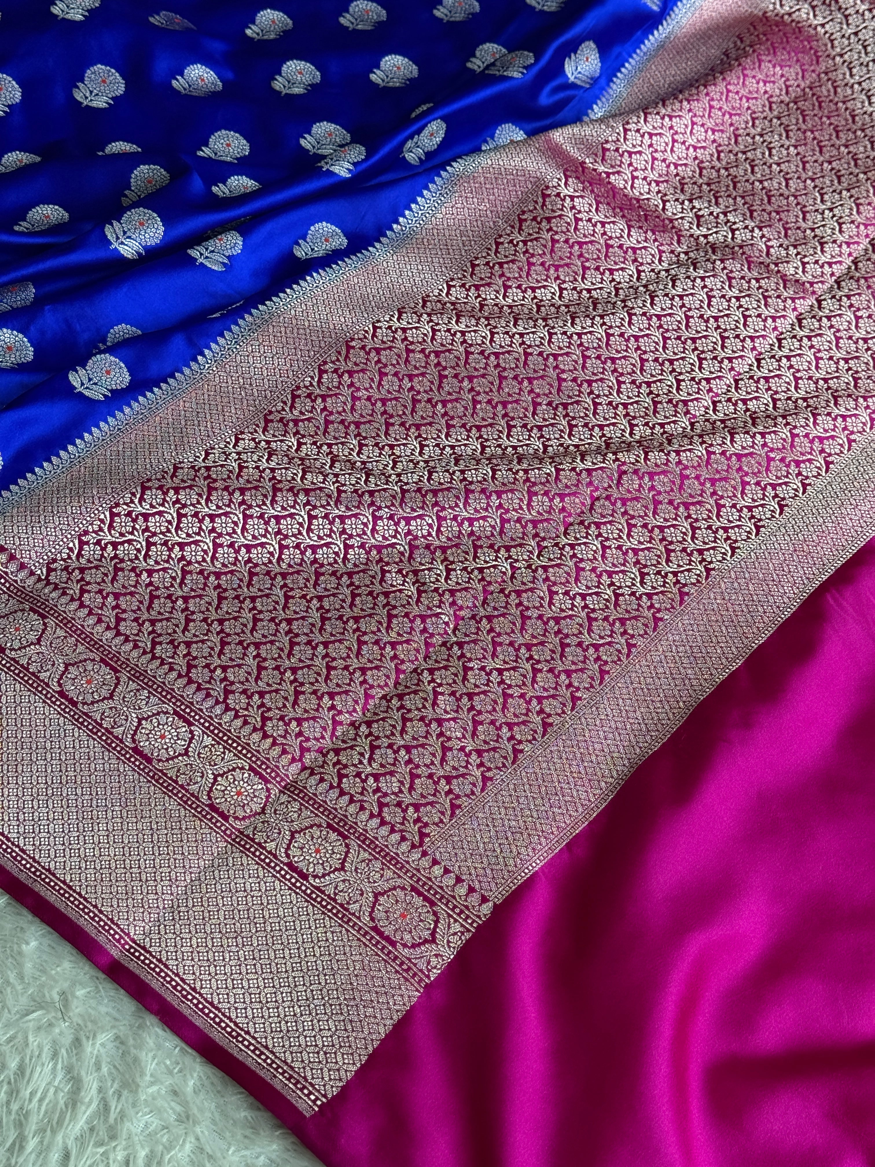 BANARASI MASHRU KATAN SILK SAREE MK022