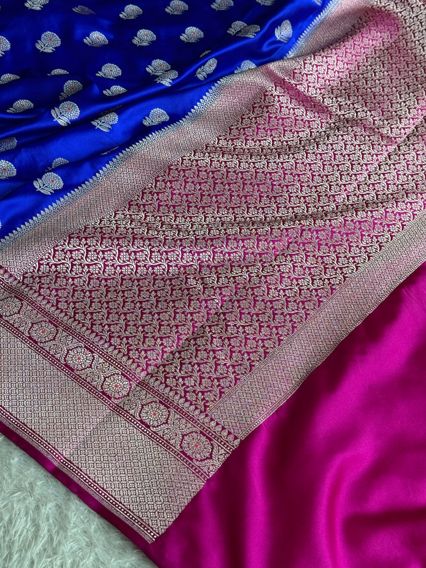BANARASI MASHRU KATAN SILK SAREE MK022