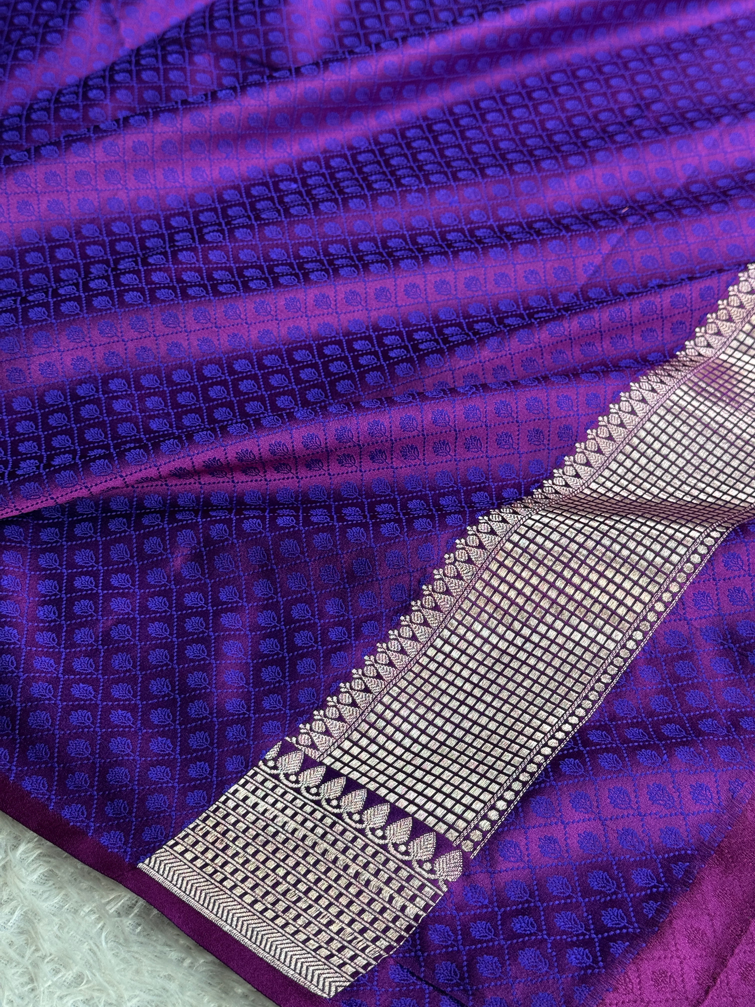 BANARASI MASHRU KATAN SILK SAREE MK071