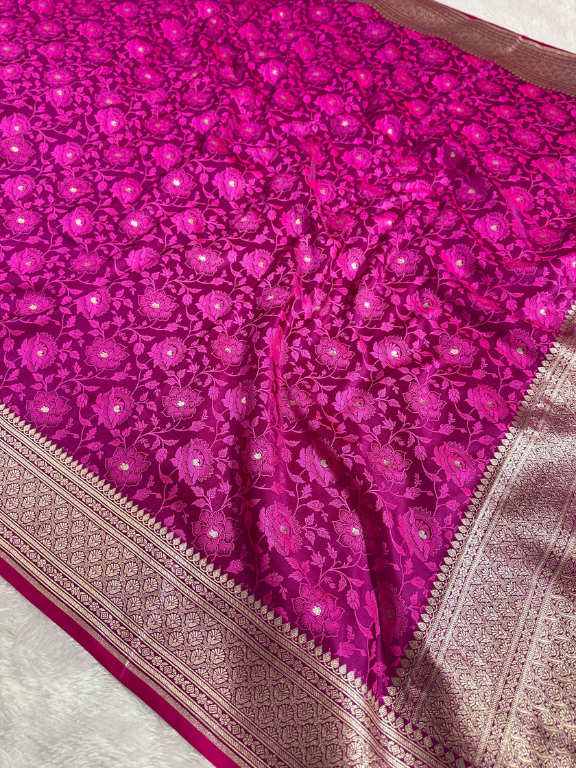 BANARASI MASHRU KATAN SILK SAREE HN531