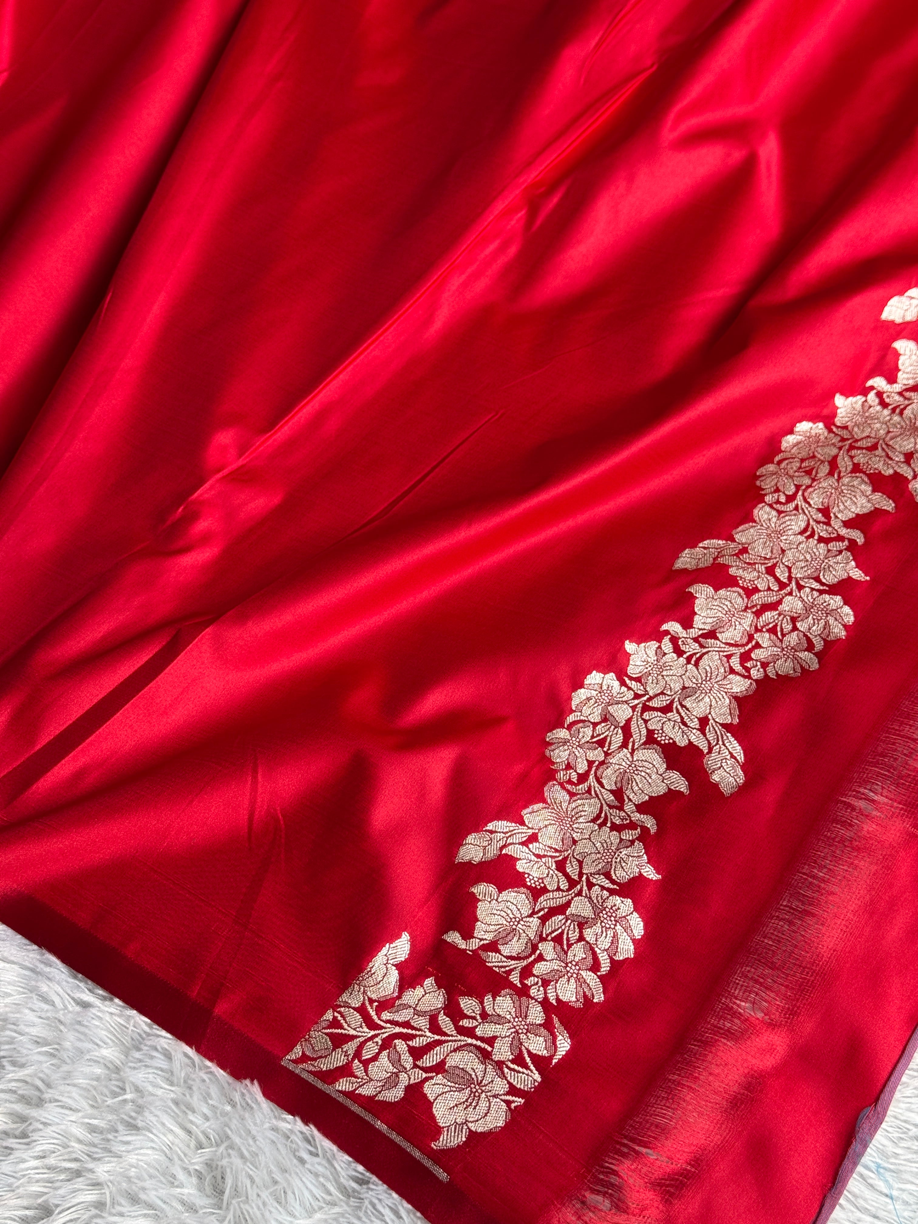 BANARASI MASHRU KATAN SILK SAREE MK005