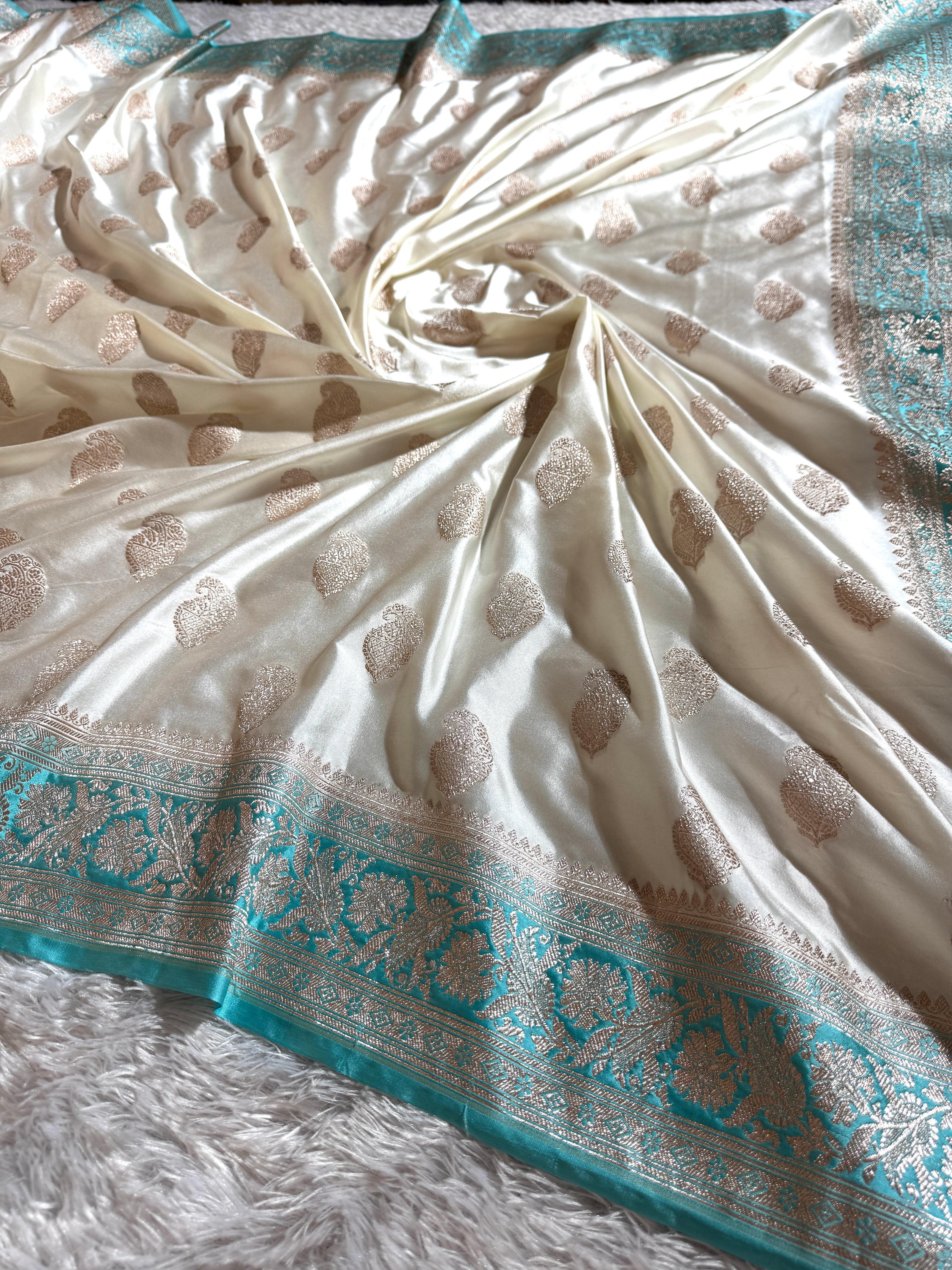 BANARASI MASHRU KATAN SILK SAREE HN513