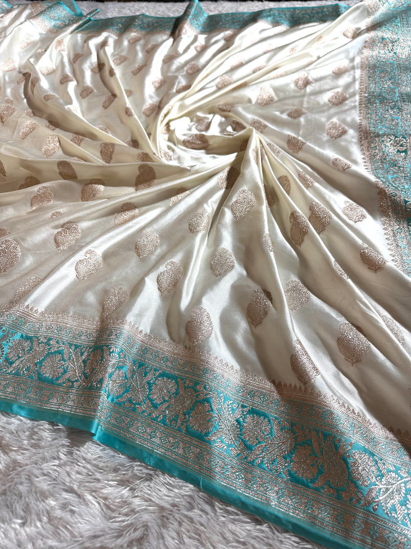 BANARASI MASHRU KATAN SILK SAREE HN513