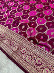 BANARASI MASHRU KATAN SILK SAREE HN536