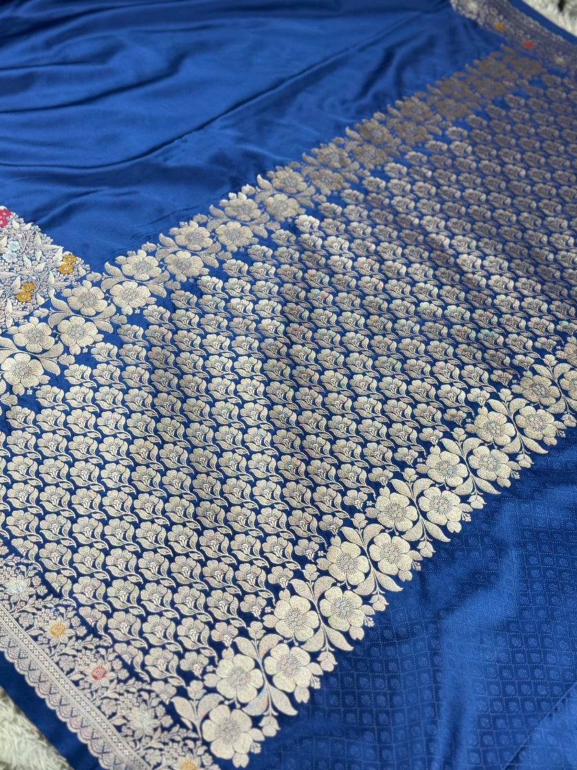 BANARASI MASHRU KATAN SILK SAREE MK013