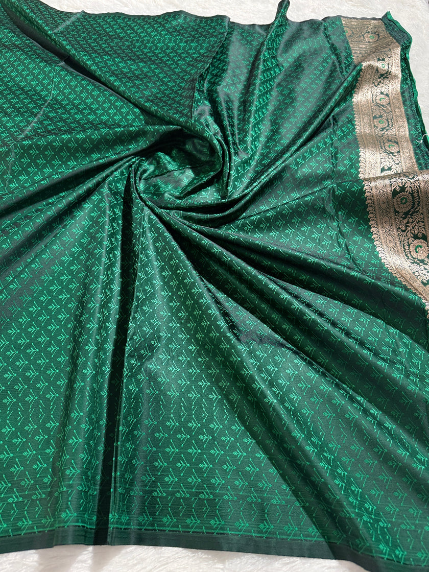 BANARASI MASHRU KATAN SILK SAREE HN536