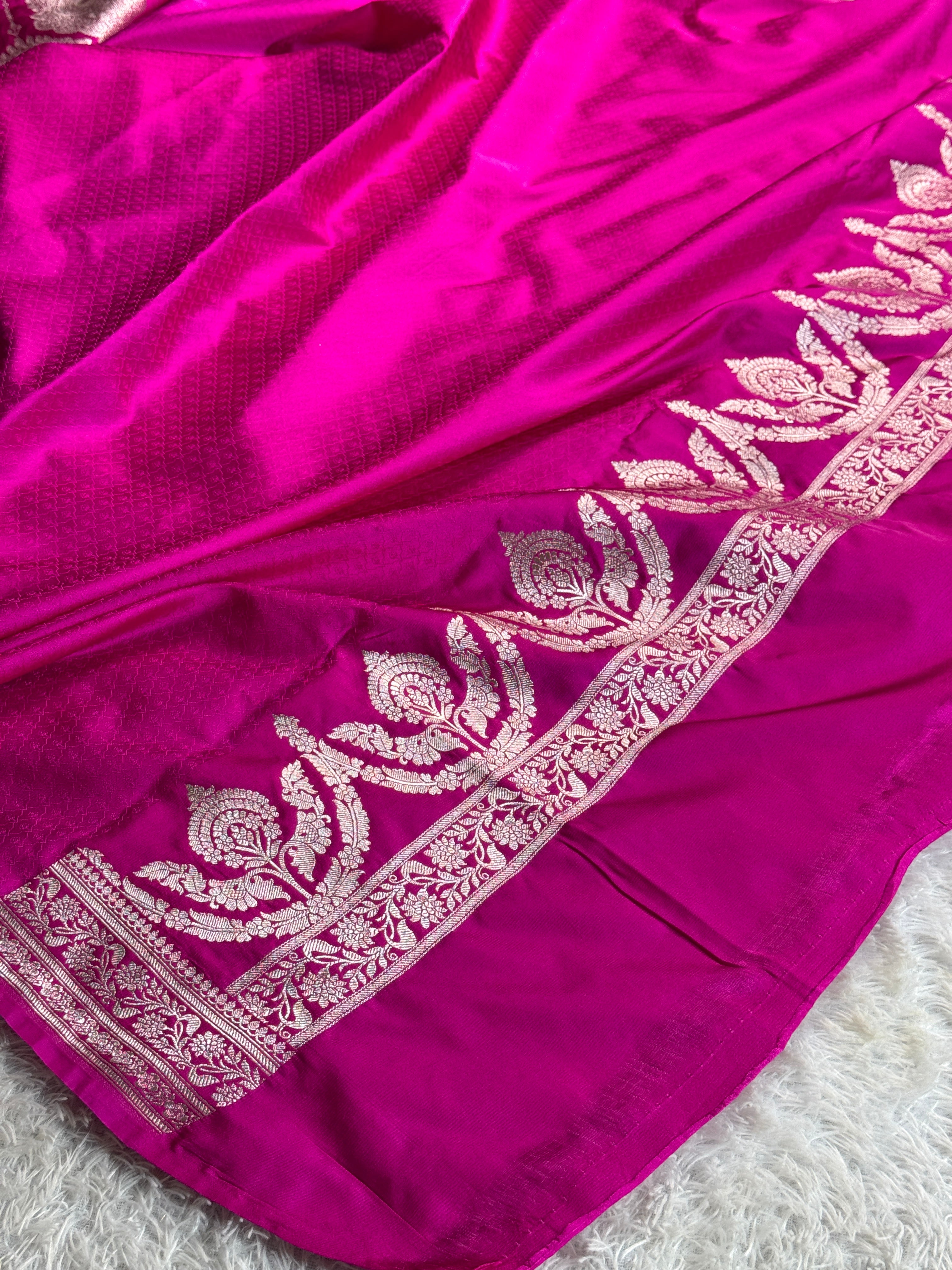BANARASI MASHRU KATAN SILK SAREE MK007