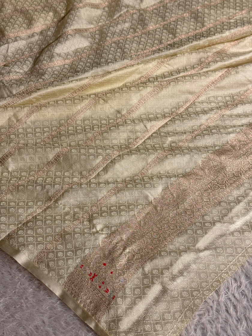 BANARASI MASHRU KATAN SILK SAREE MK045