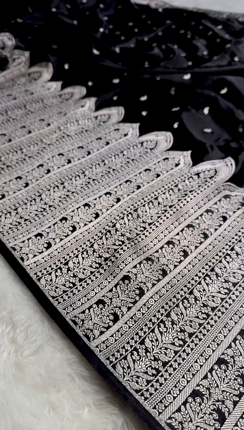 Banarasi mashru katan silk saree hn 102