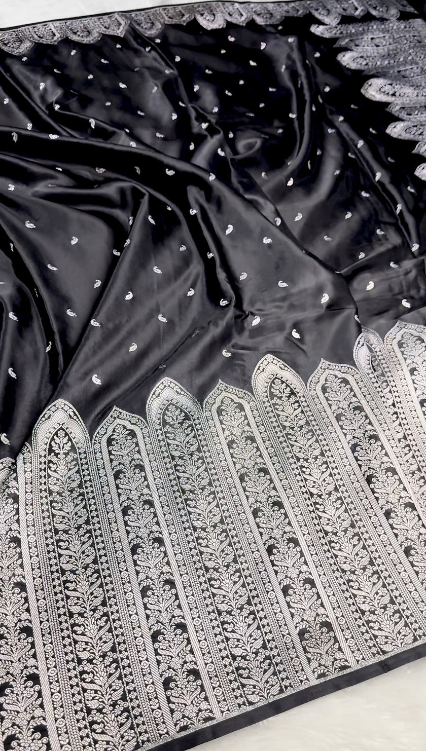 Banarasi mashru katan silk saree hn 102