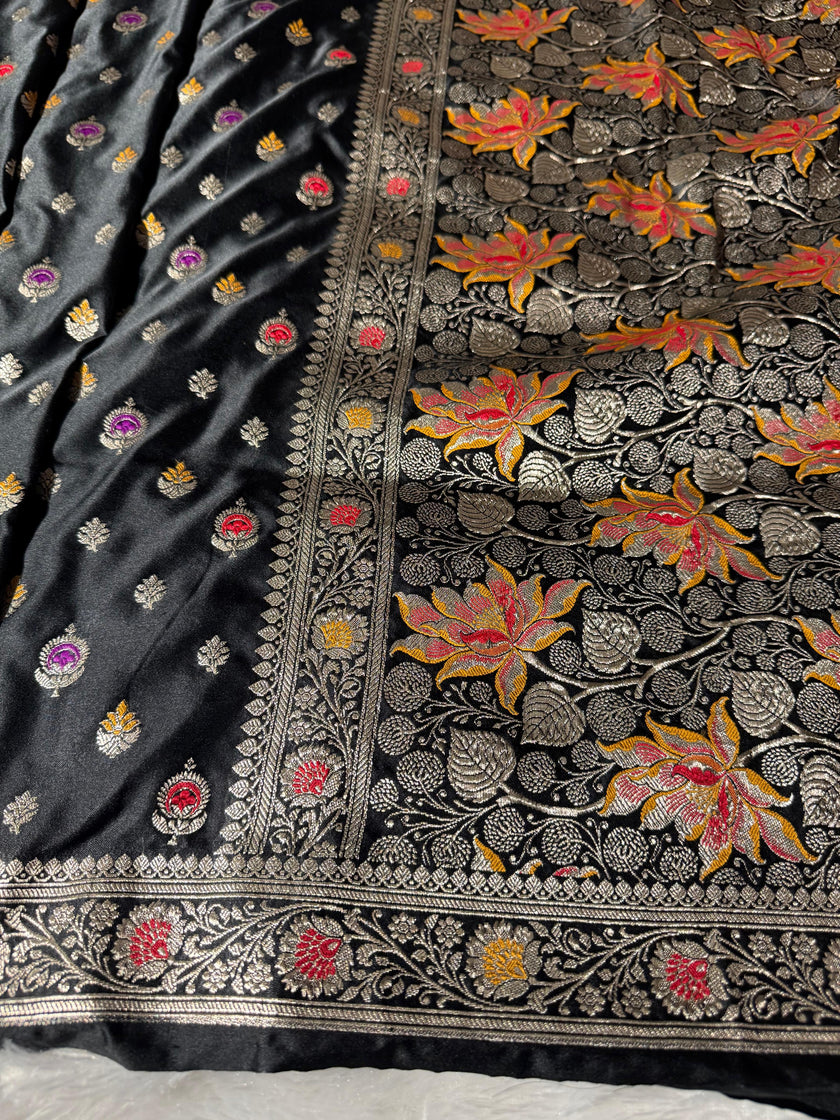 Banarasi Mashru Satin Silk Saree hn105