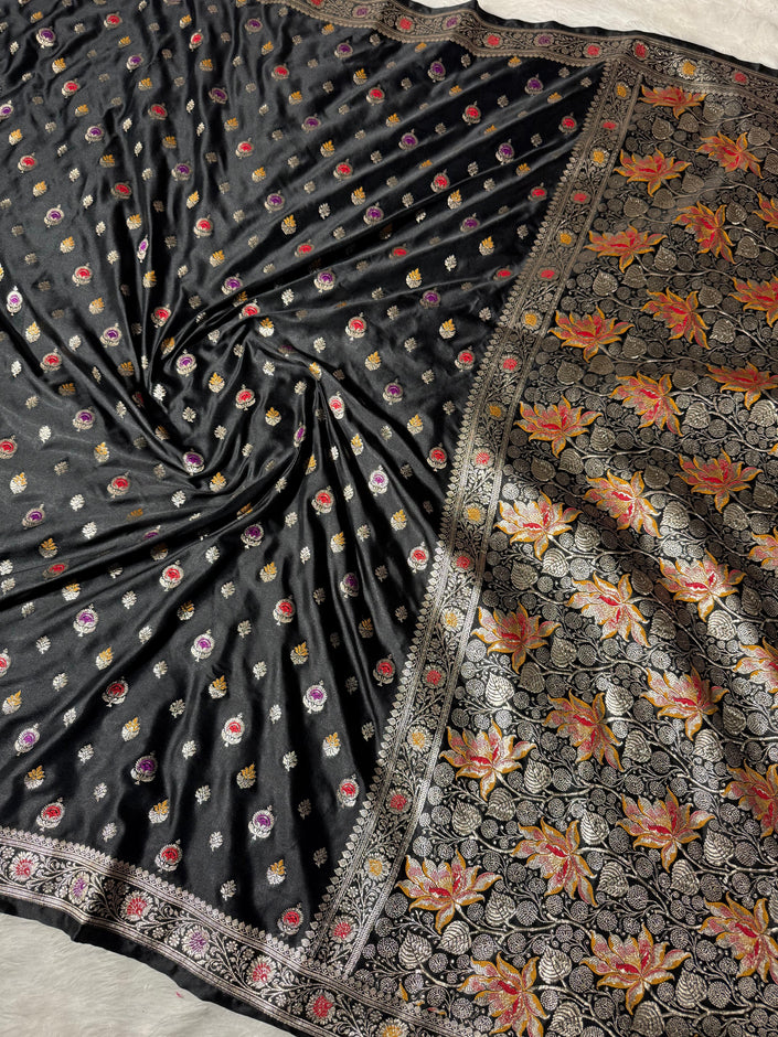 Banarasi Mashru Satin Silk Saree hn105