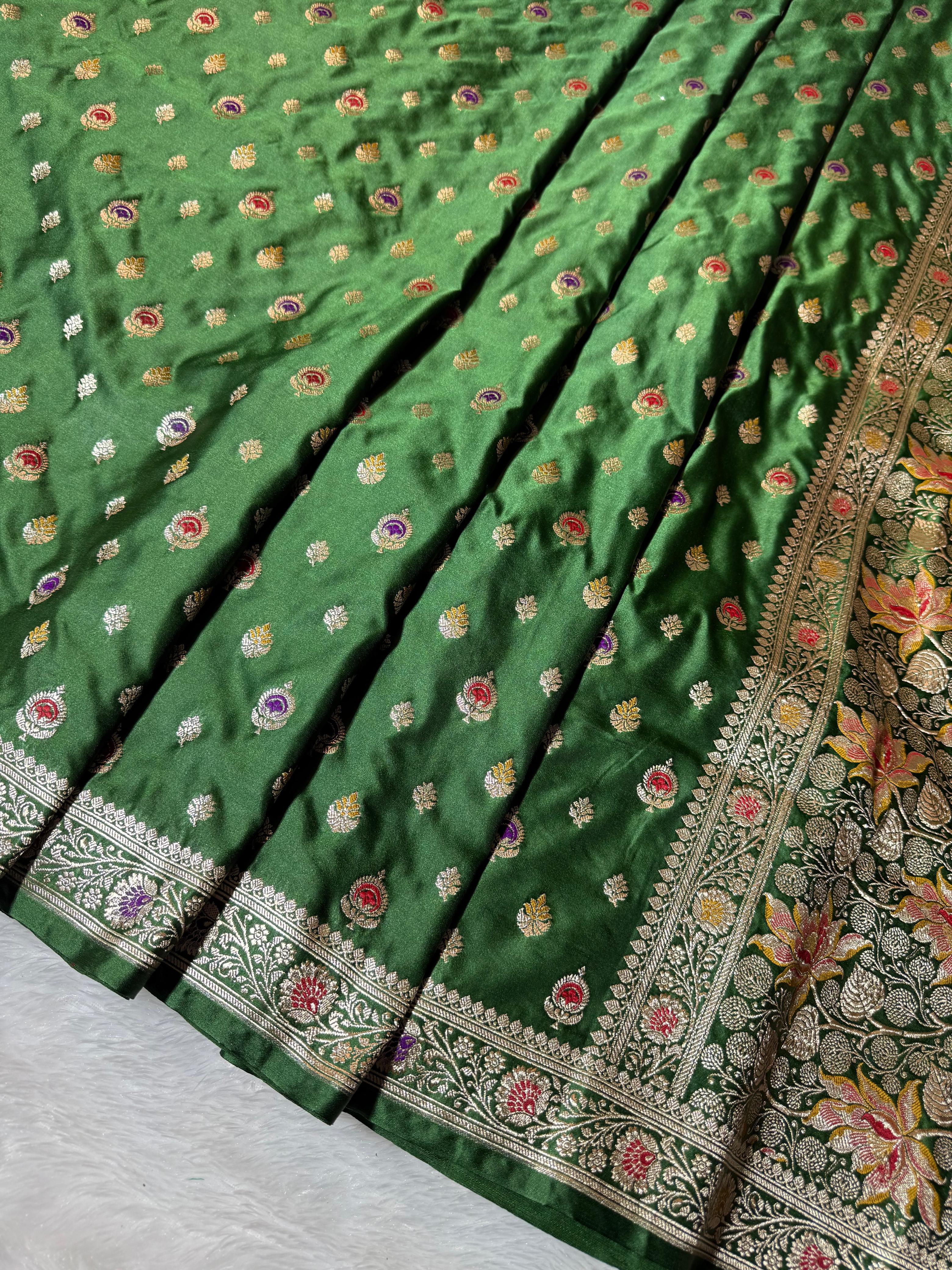Banarasi Mashru Satin Silk Saree hn105