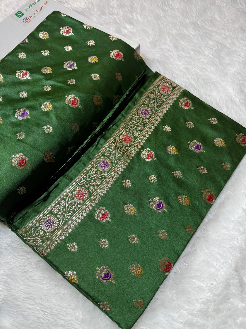 Banarasi Mashru Satin Silk Saree hn105