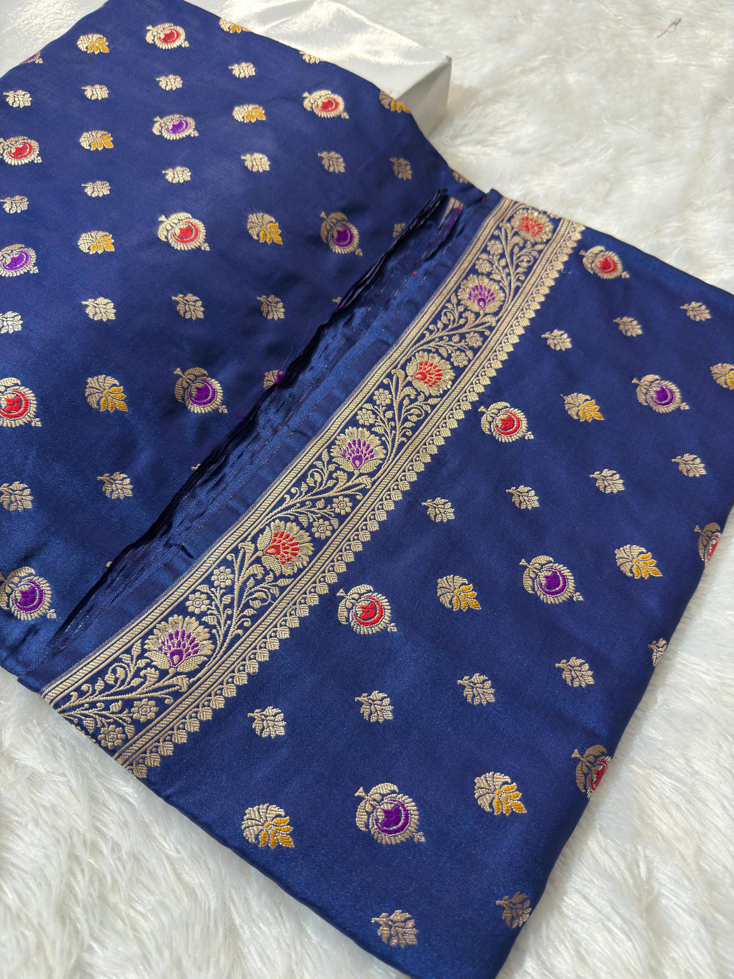 Banarasi Mashru Satin Silk Saree hn105