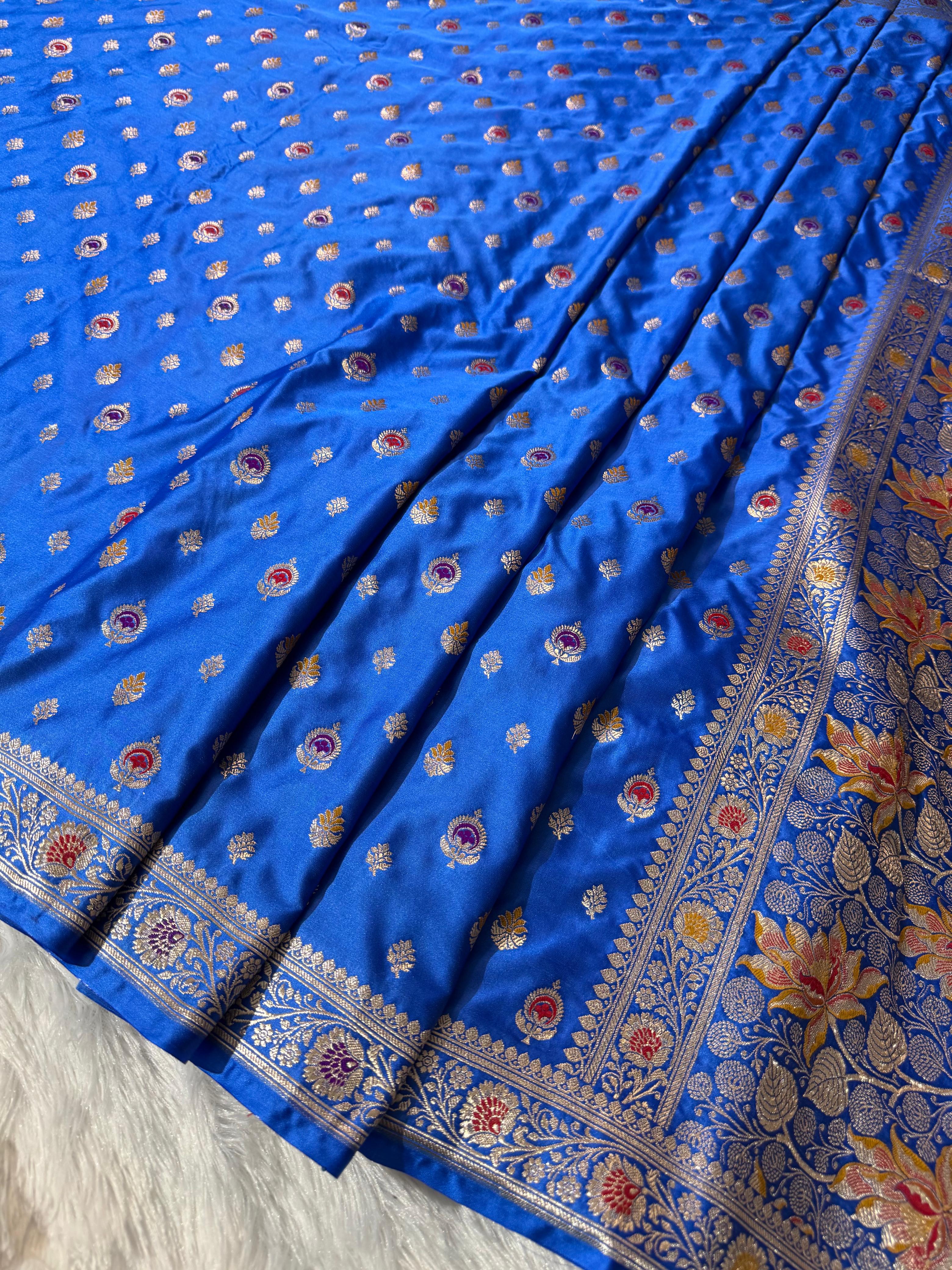 Banarasi Mashru Satin Silk Saree hn105