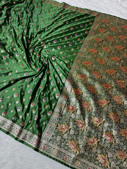 Banarasi Mashru Satin Silk Saree hn105