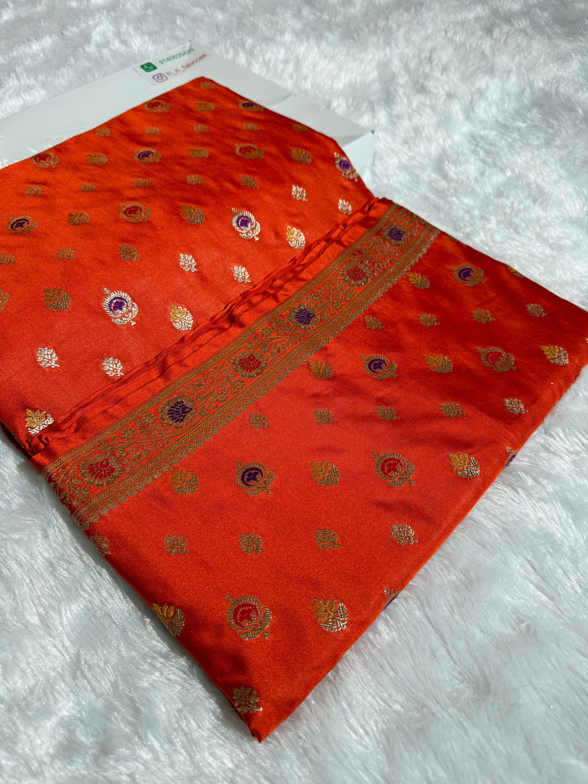 Banarasi Mashru Satin Silk Saree hn105