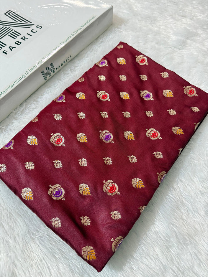 Banarasi Mashru Satin Silk Saree hn105