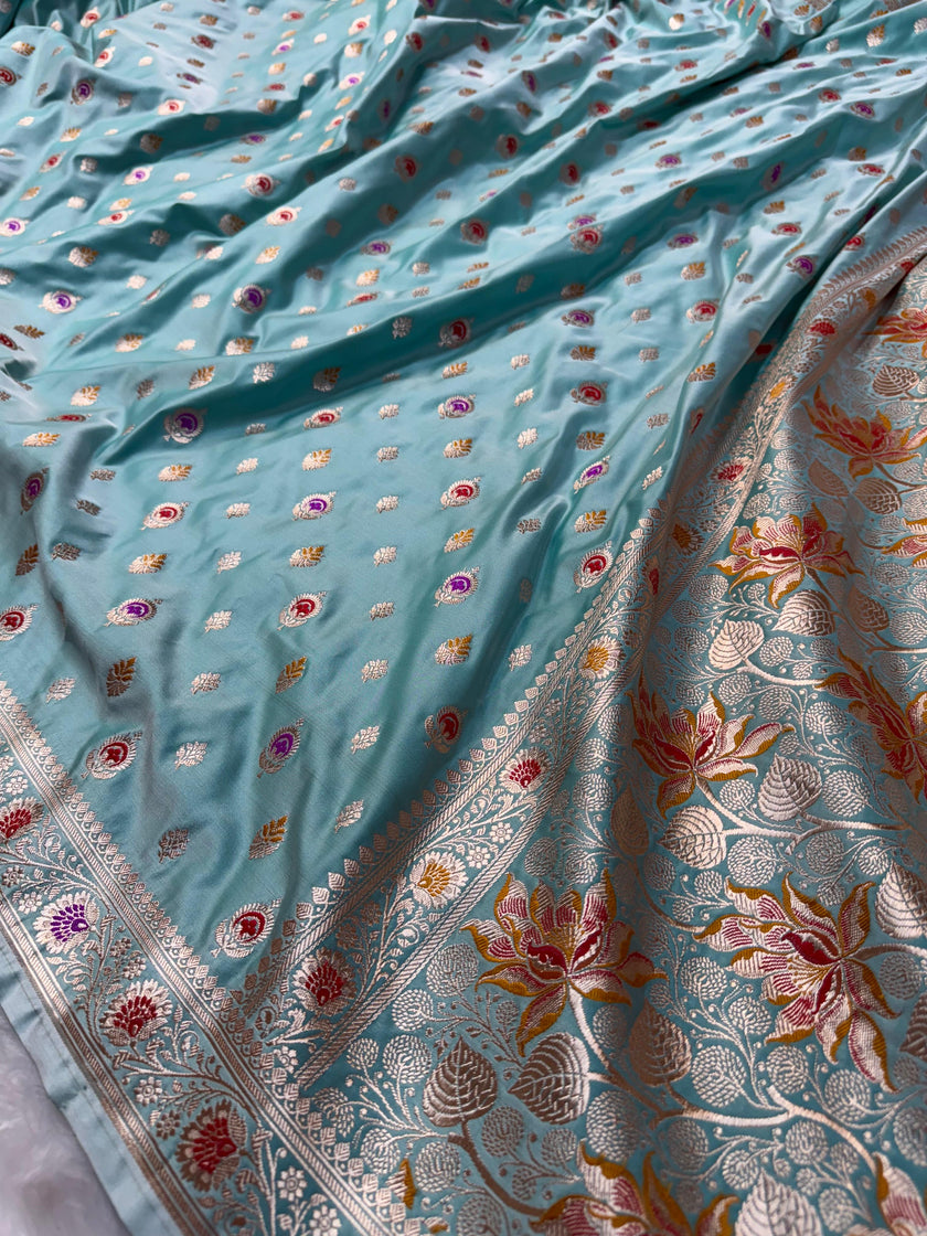 Banarasi Mashru Satin Silk Saree hn105