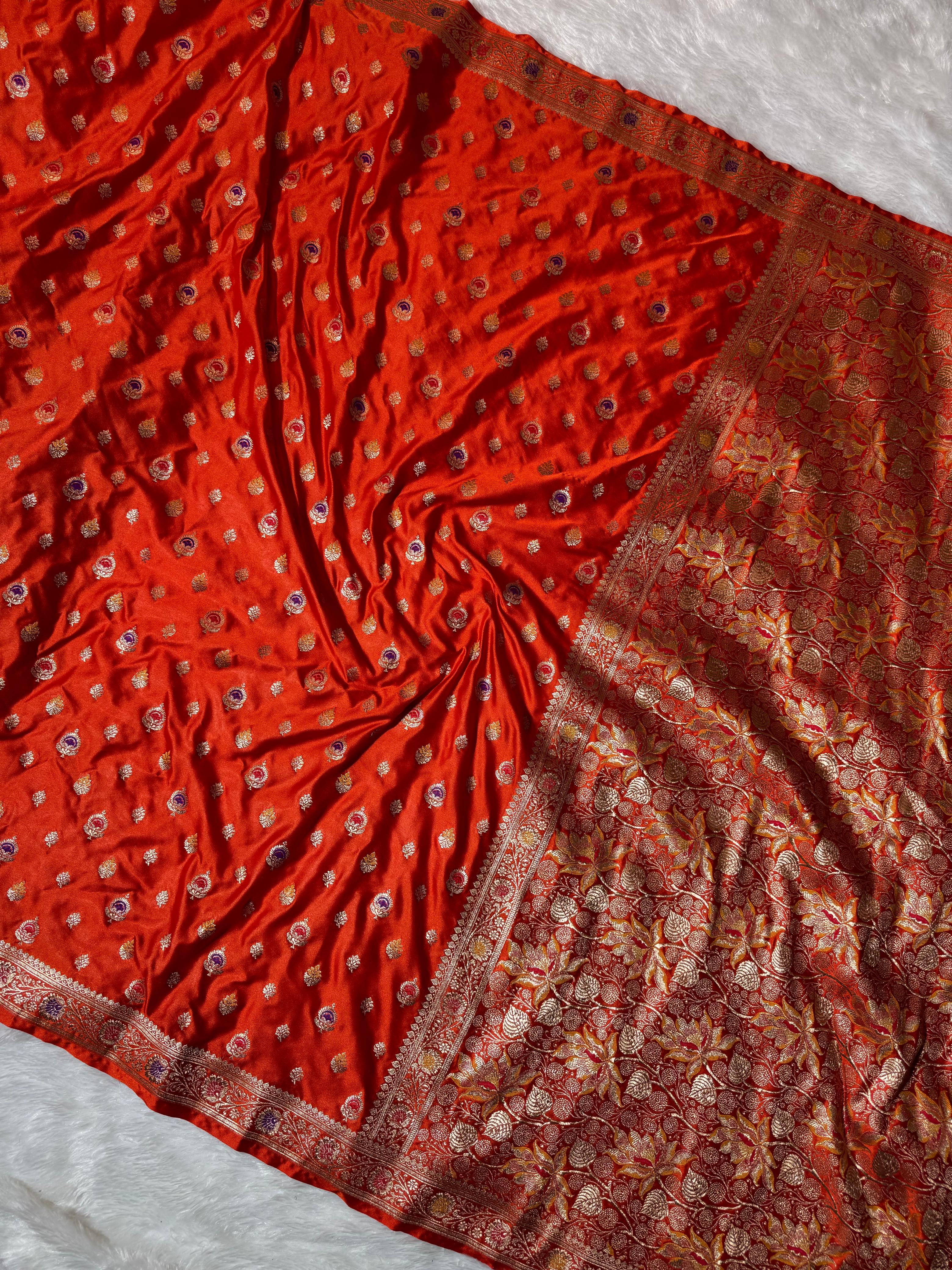 Banarasi Mashru Satin Silk Saree hn105