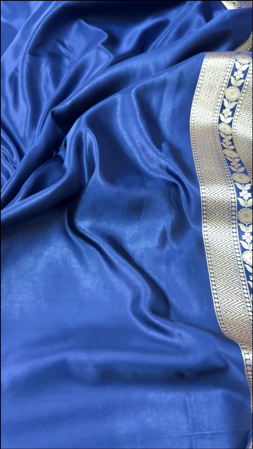 Banarasi Mashru Silk Saree With Meenakari Work hn104