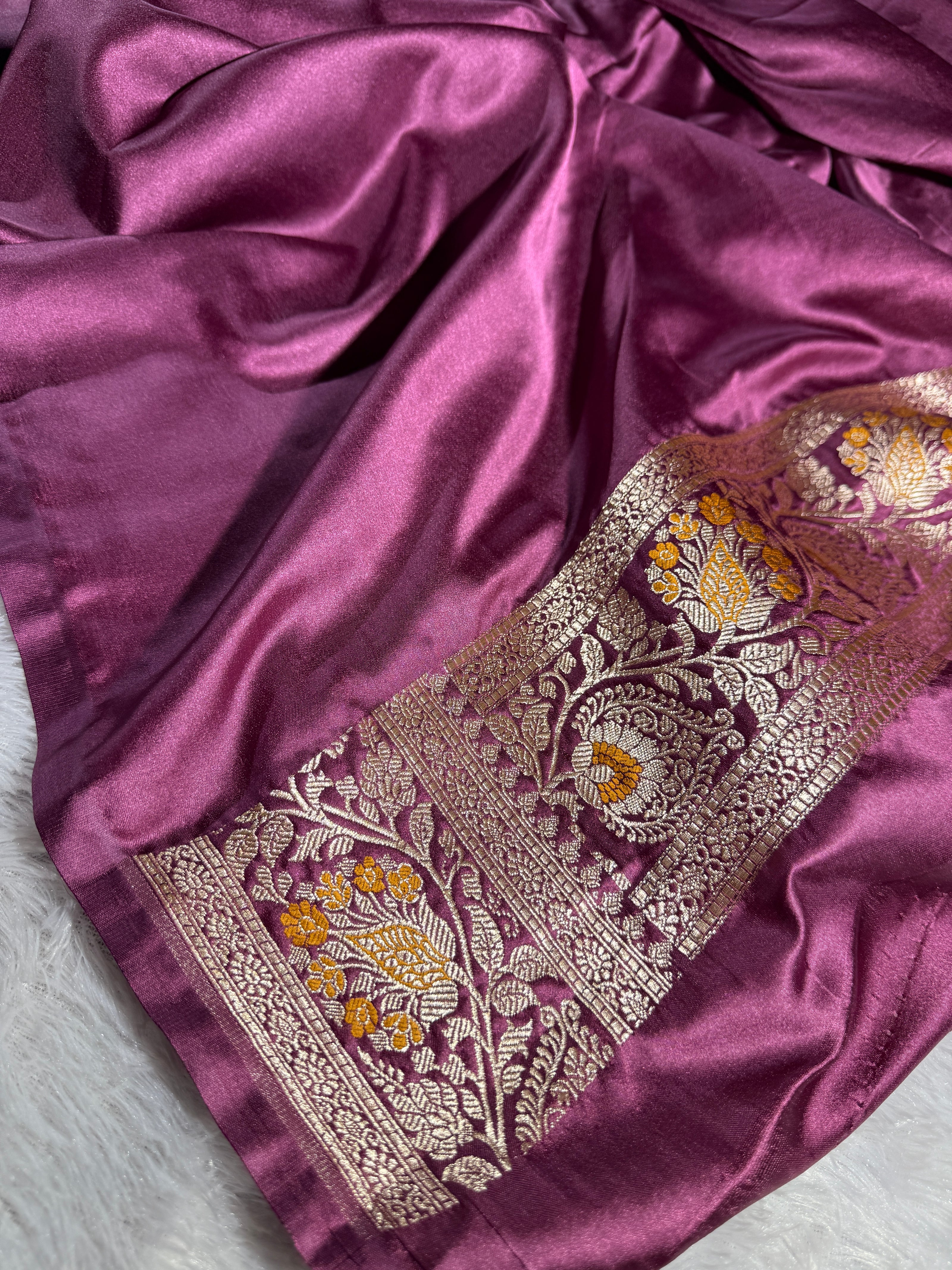Banarasi mashru katan silk saree hn110