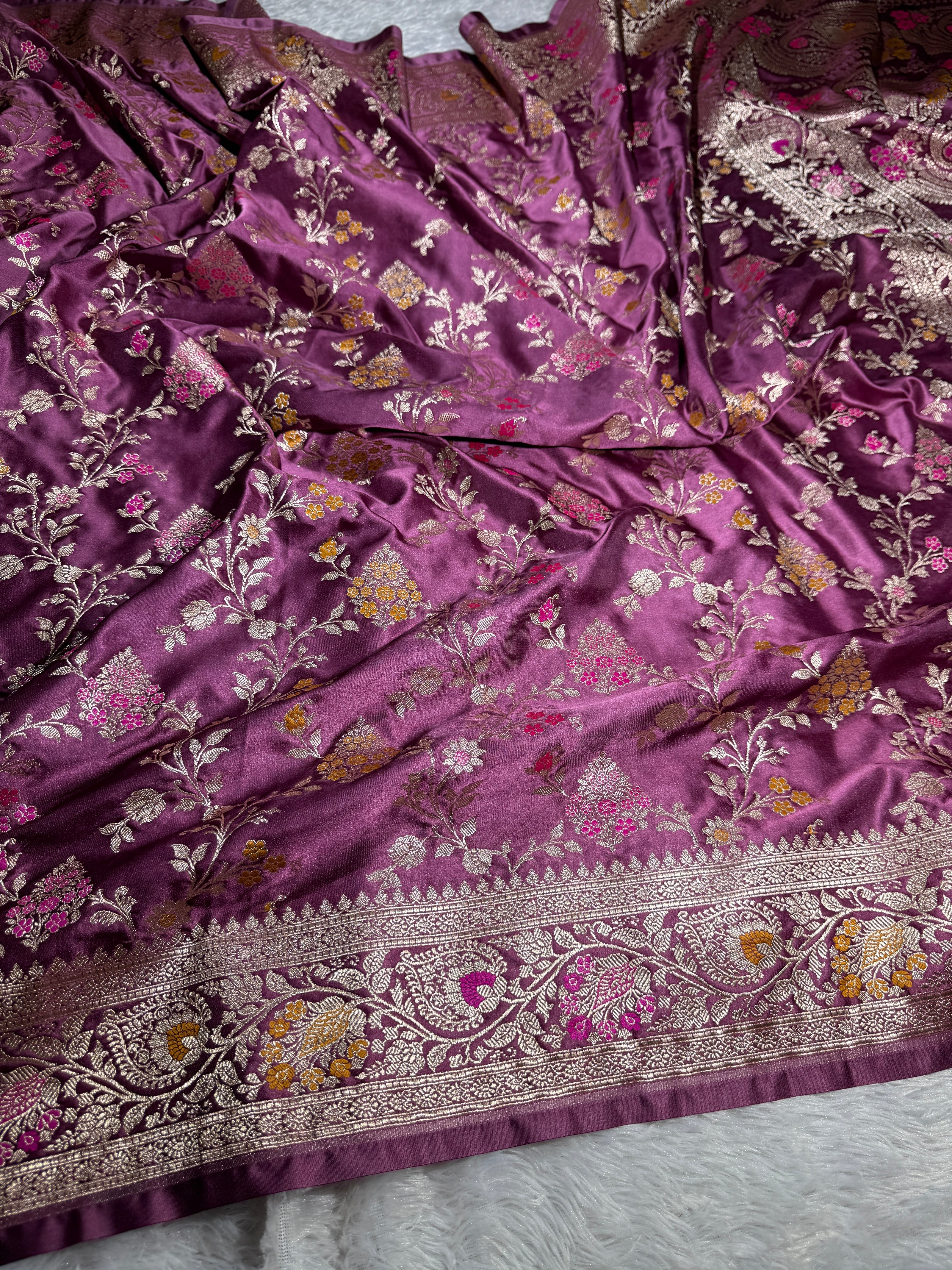 Banarasi mashru katan silk saree hn110