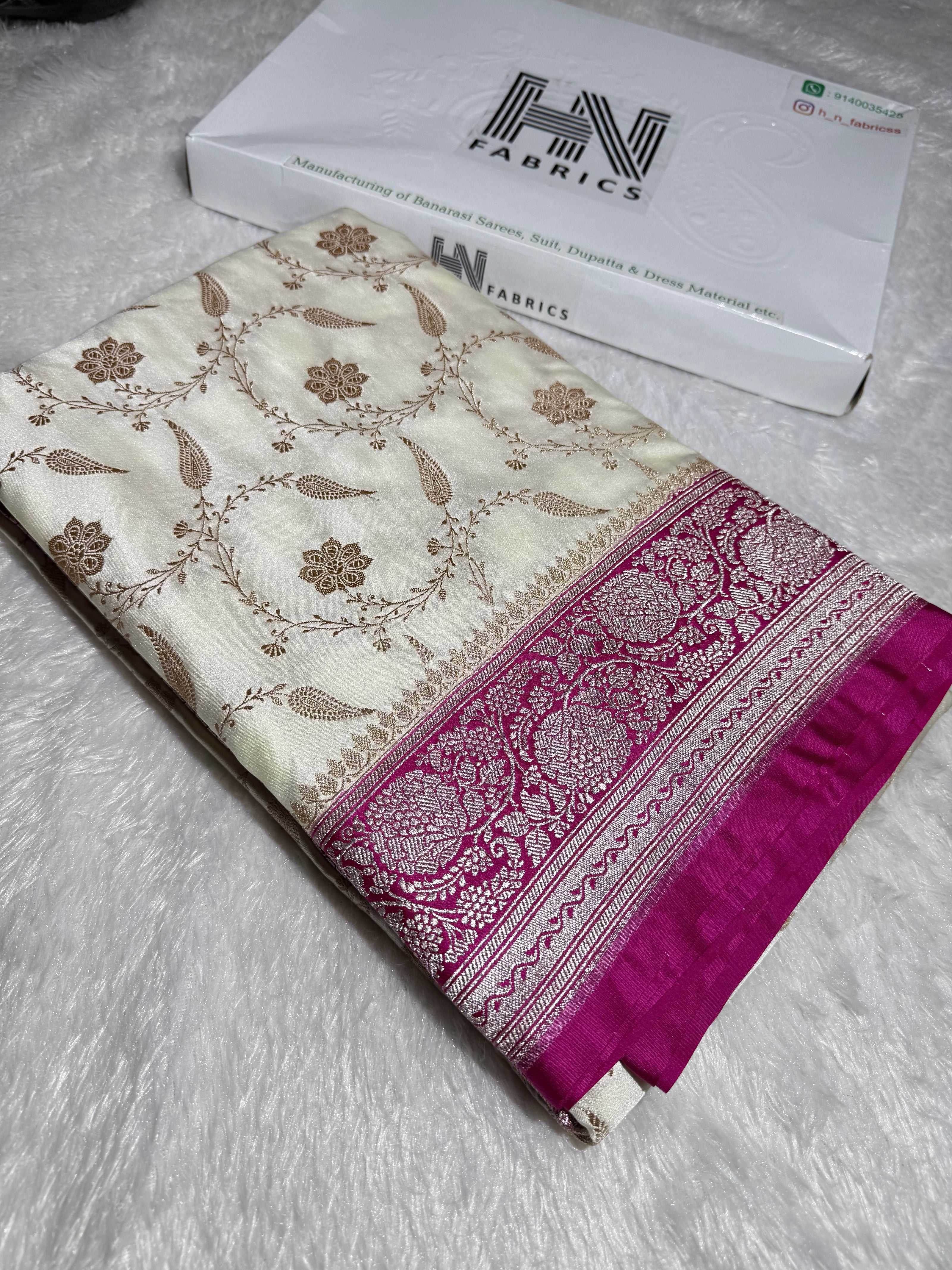 Banarasi mashru katan silk saree hn103
