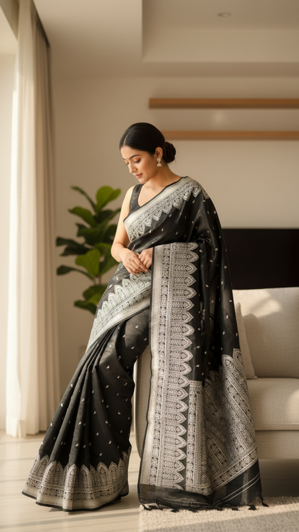 Banarasi mashru katan silk saree hn 102