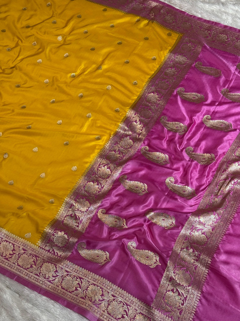 Premium Mashru Satin Silk Saree