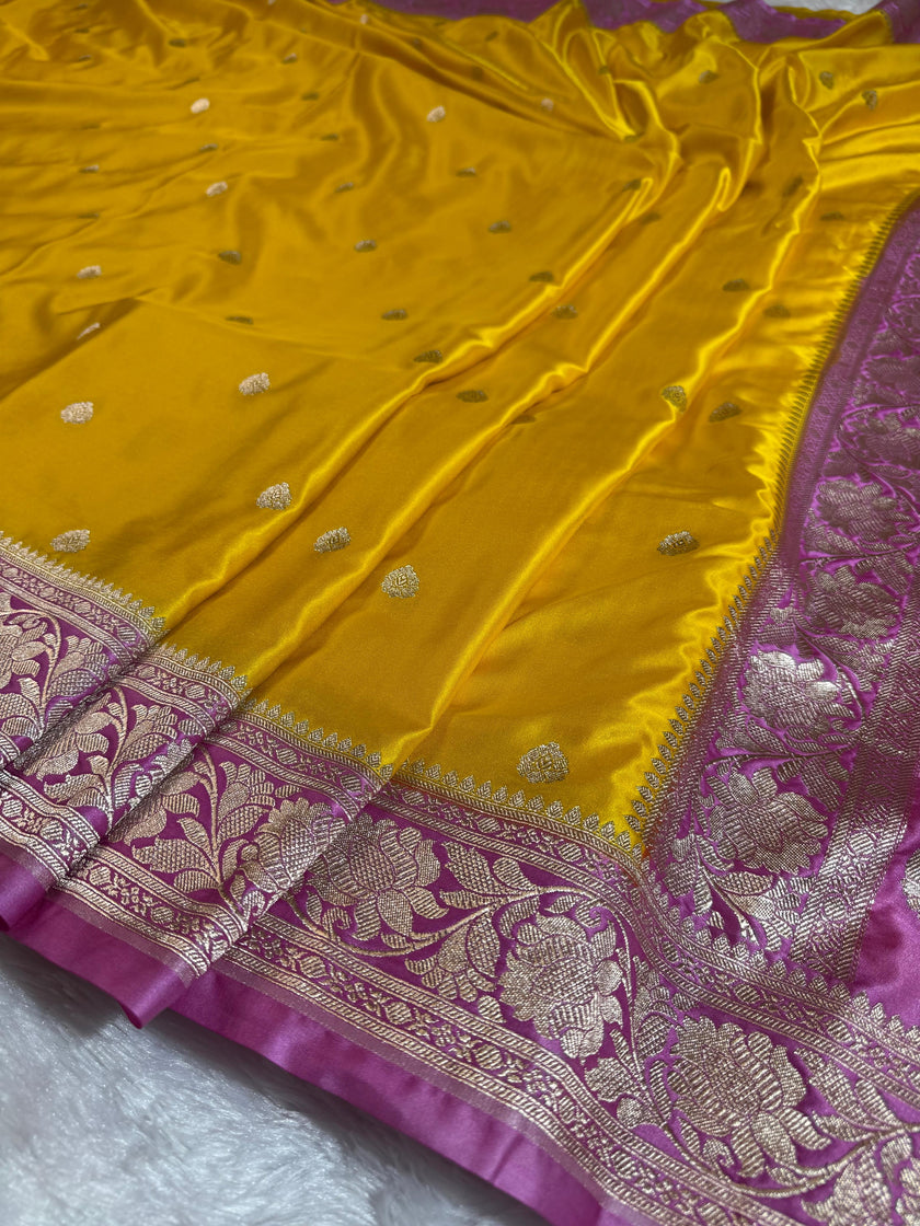 Premium Mashru Satin Silk Saree